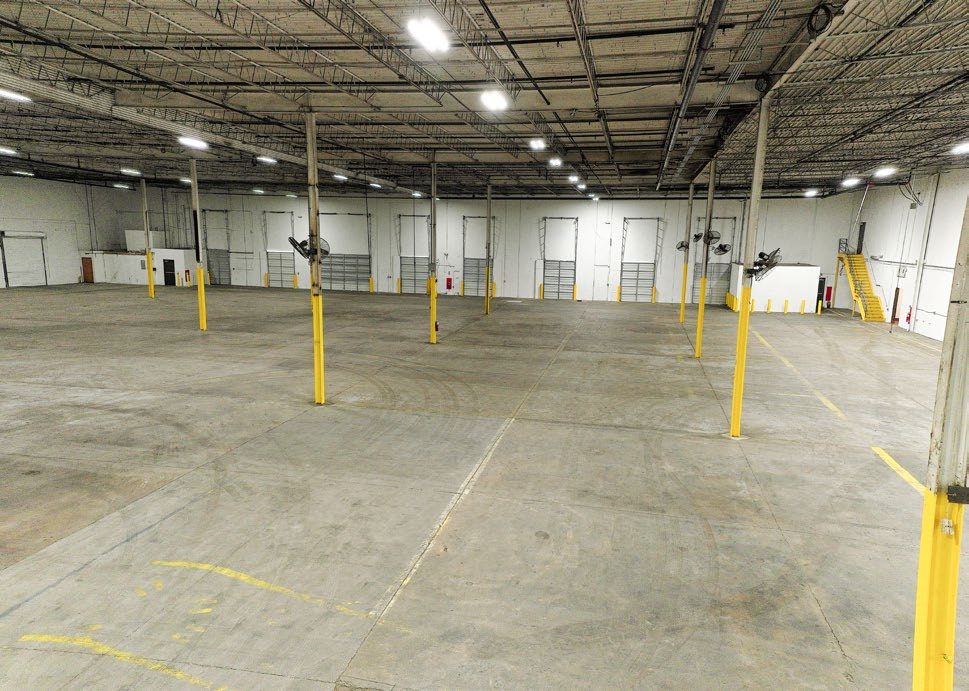 1224 Isley Drive — warehouse interior, alternate view